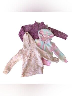 Girls Sweater Bundle | Purple, Pink & Pastel Rainbow | 4T